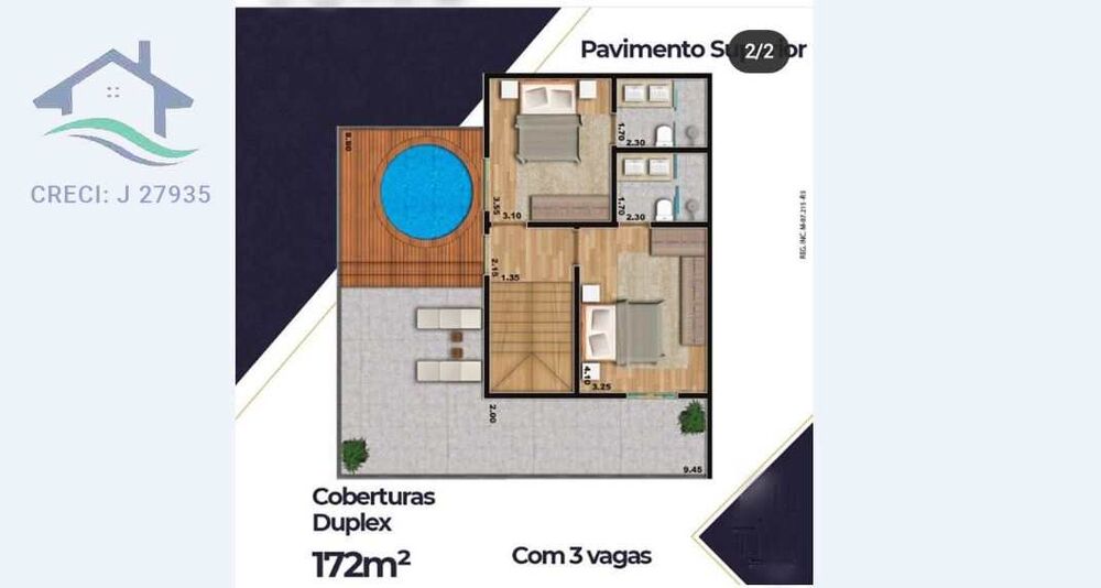 Cobertura, 4 quartos, 172 m² - Foto 4