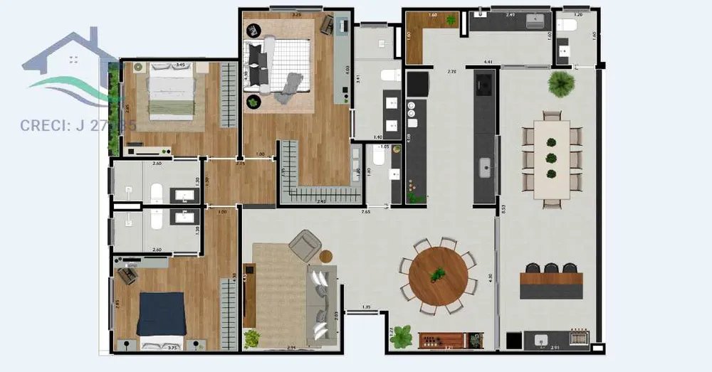 Apartamento, 3 quartos, 148 m² - Foto 8