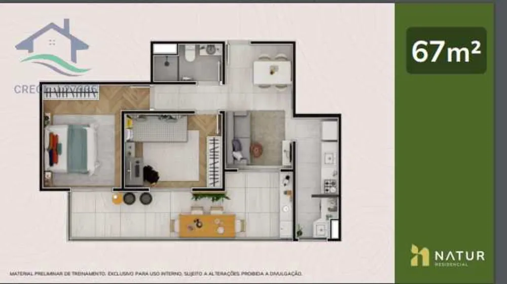Apartamento, 2 quartos, 50 m² - Foto 8