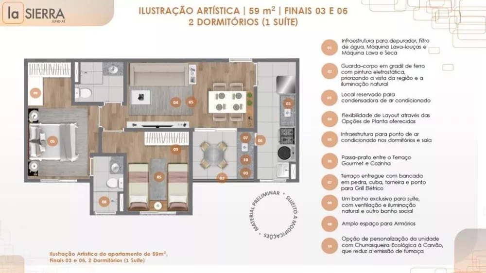 Apartamento à venda com 2 quartos, 126m² - Foto 10