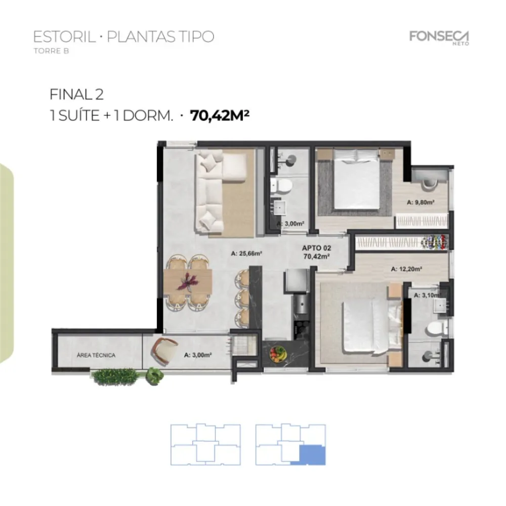 Apartamento, 2 quartos, 68 m² - Foto 9