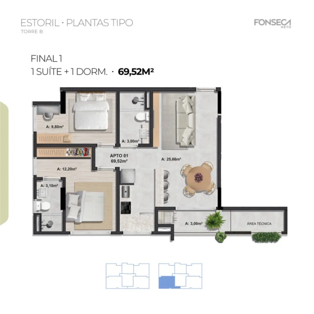 Apartamento, 2 quartos, 68 m² - Foto 8