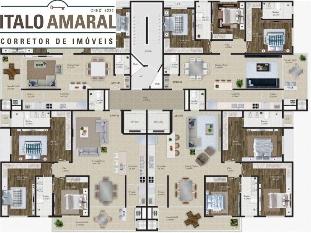 Apartamento, 3 quartos, 104 m² - Foto 8