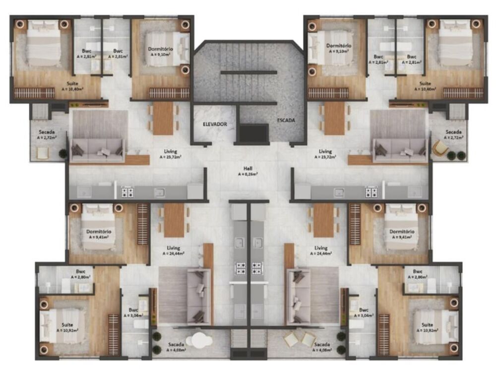 Apartamento, 2 quartos, 99 m² - Foto 4