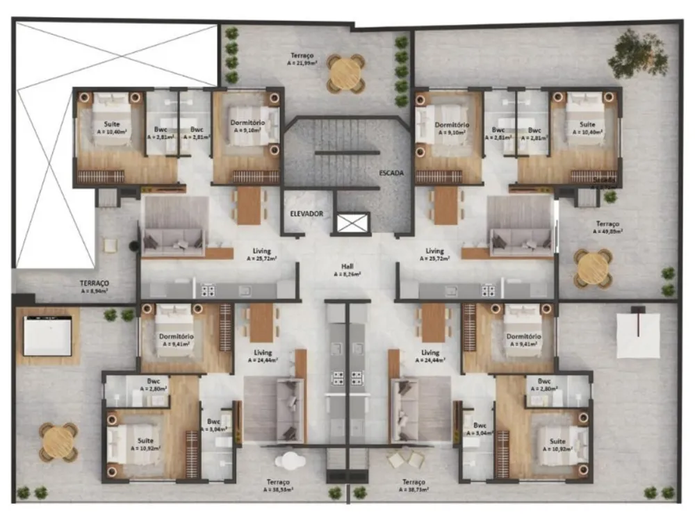 Apartamento, 2 quartos, 99 m² - Foto 9