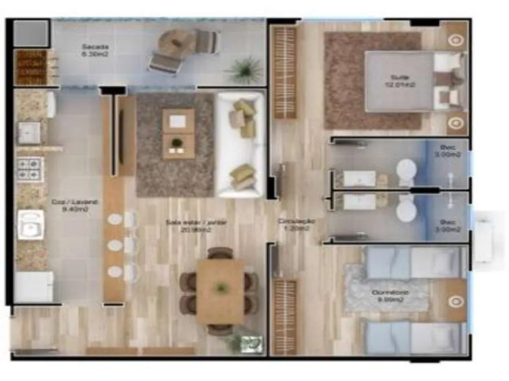 Apartamento, 2 quartos, 70 m² - Foto 18
