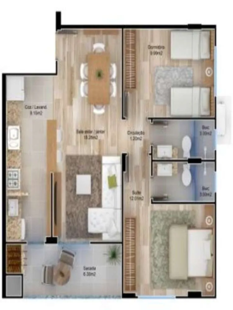 Apartamento, 2 quartos, 70 m² - Foto 20