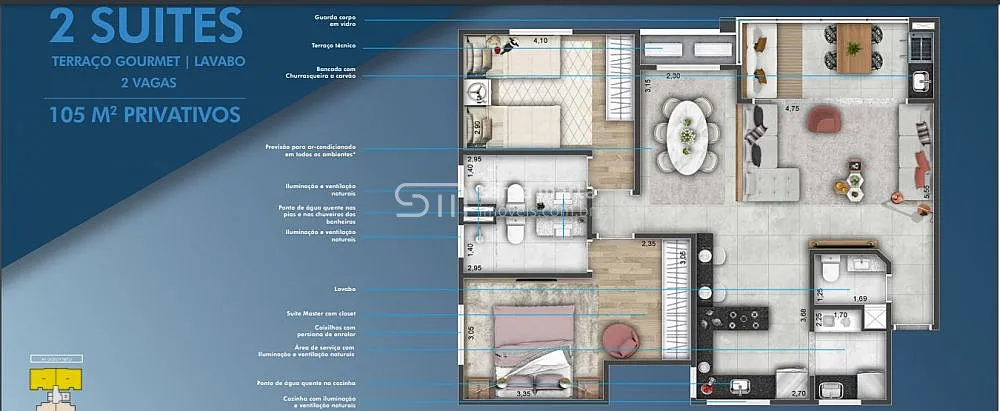 Apartamento, 3 quartos, 160 m² - Foto 4