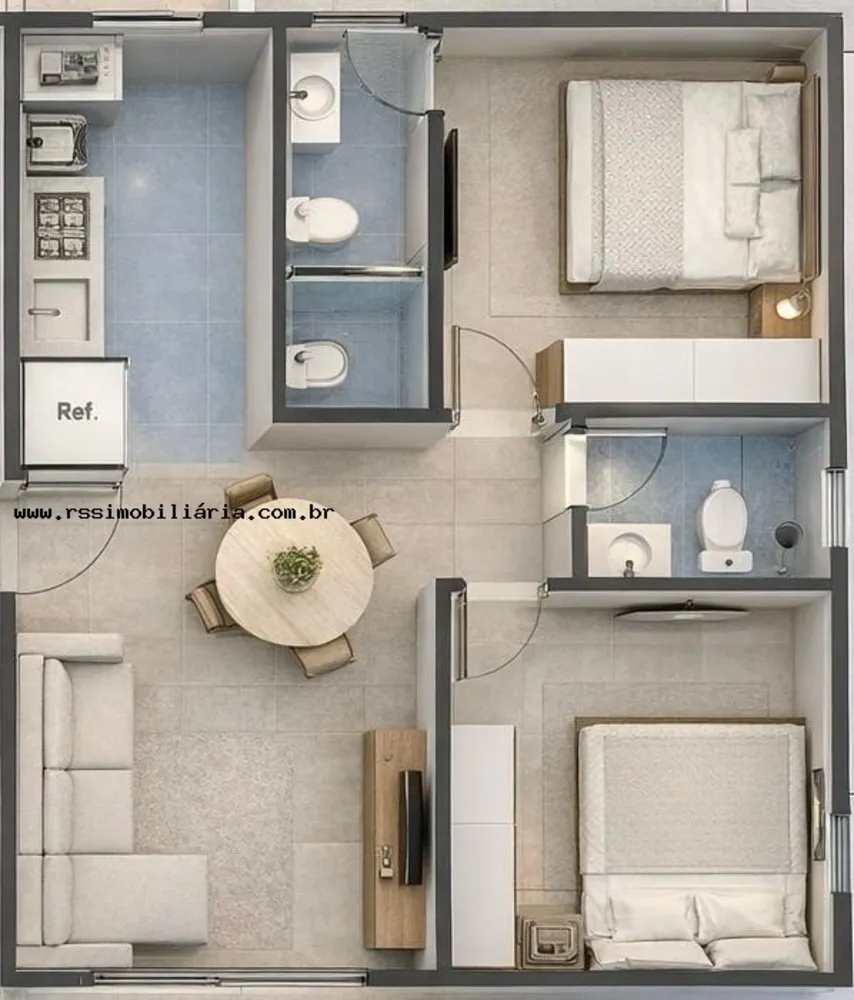 Apartamento, 2 quartos, 50 m² - Foto 5