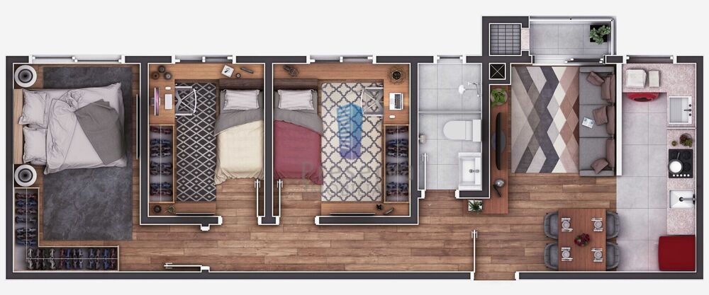 Apartamento, 2 quartos, 45 m² - Foto 7