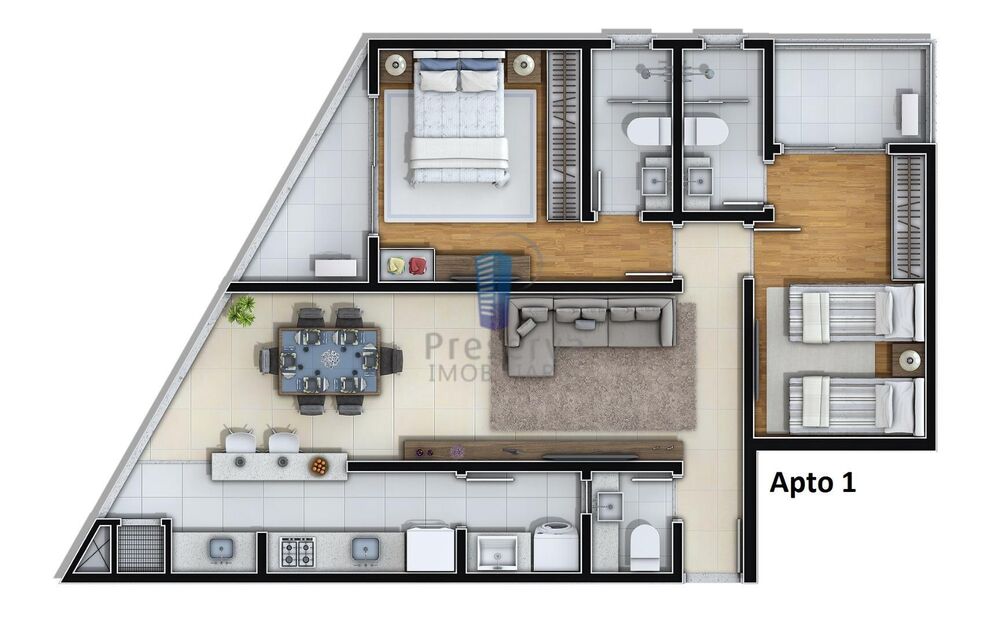 Apartamento, 2 quartos, 79 m² - Foto 2