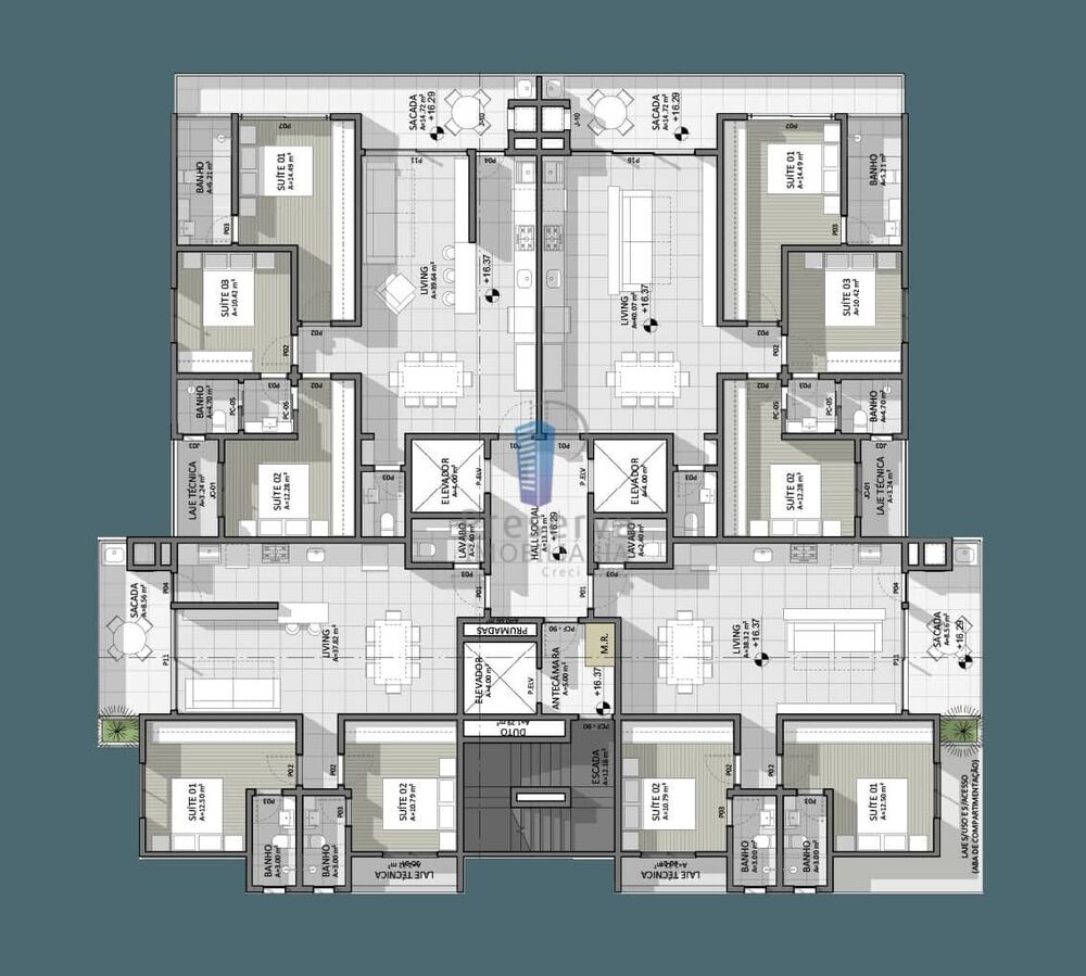 Apartamento, 3 quartos, 93 m² - Foto 7
