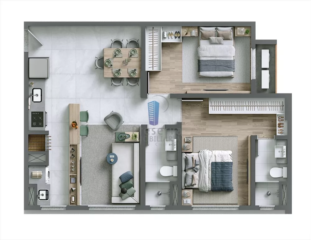 Apartamento, 2 quartos, 68 m² - Foto 4