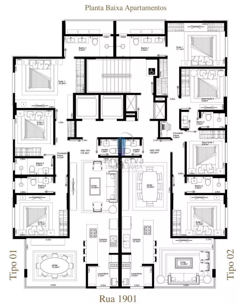 Apartamento à venda com 4 quartos, 131m² - Foto 4