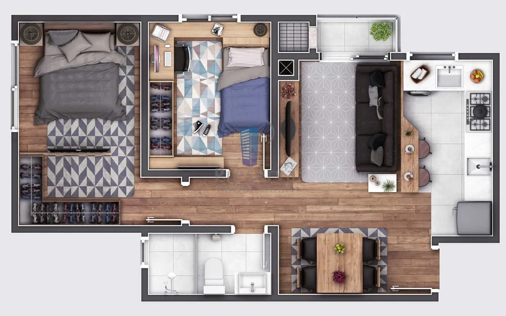 Apartamento, 2 quartos, 47 m² - Foto 4