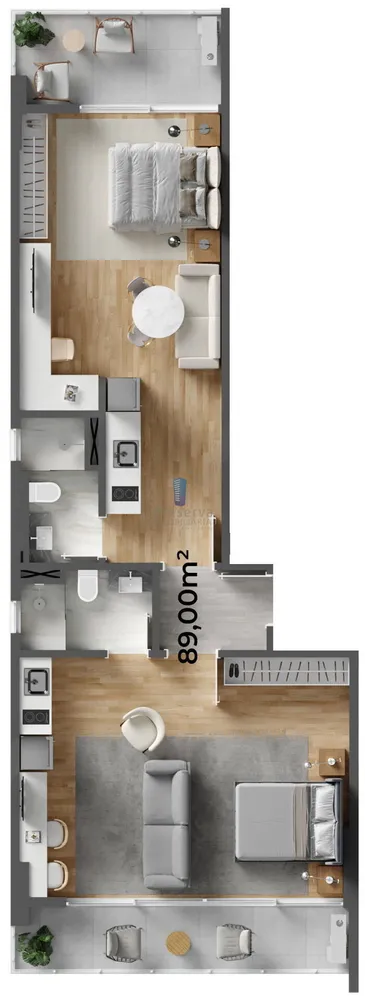 Apartamento, 1 quarto, 42 m² - Foto 9