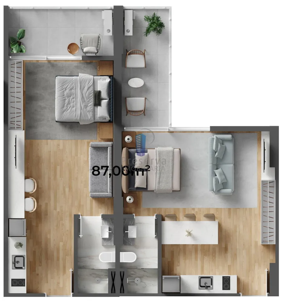 Apartamento, 1 quarto, 42 m² - Foto 11
