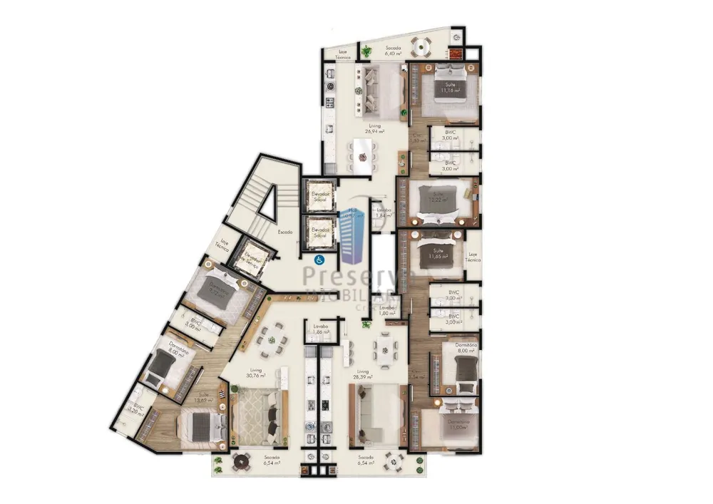 Apartamento, 3 quartos, 92 m² - Foto 2