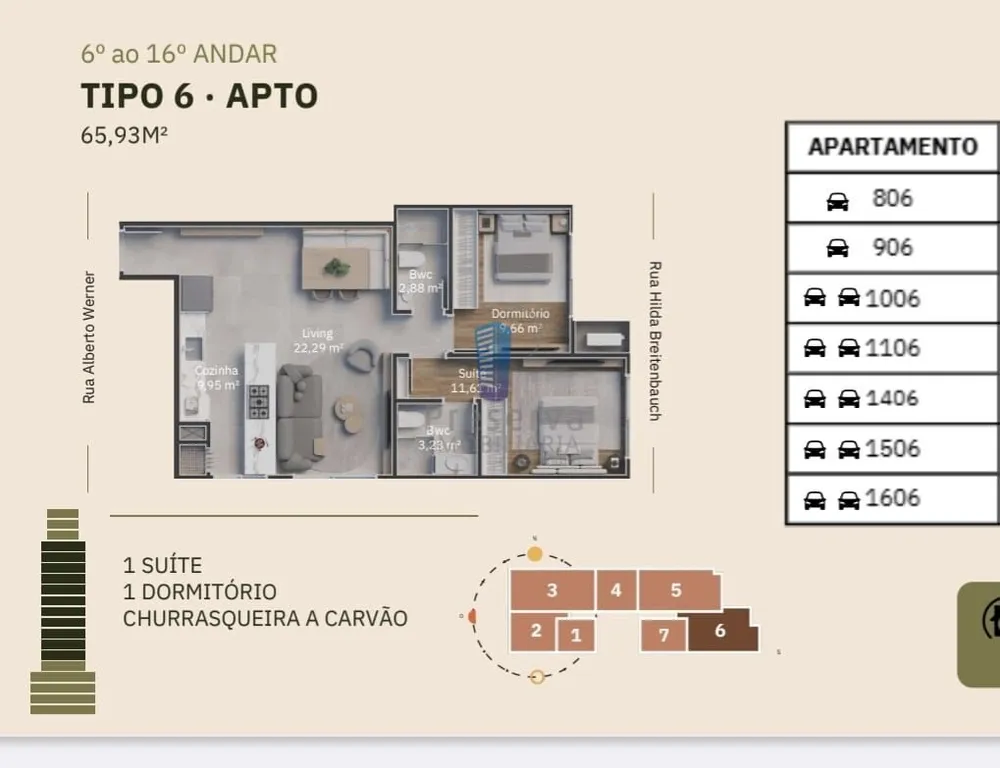Apartamento, 2 quartos, 65 m² - Foto 2