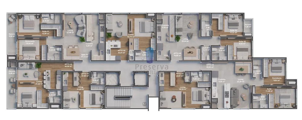 Apartamento, 2 quartos, 77 m² - Foto 16