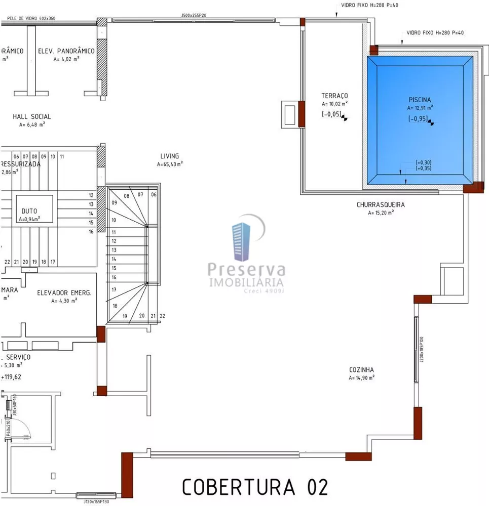 Apartamento à venda com 4 quartos, 331m² - Foto 3