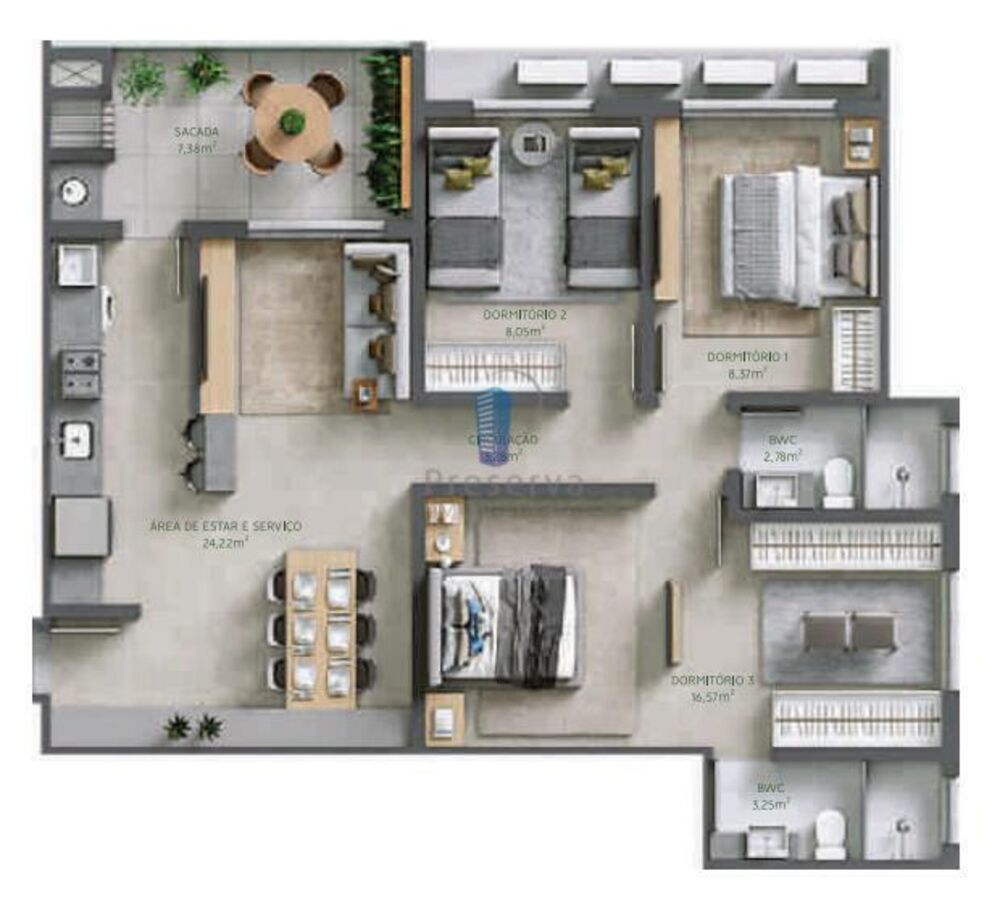 Apartamento, 3 quartos, 85 m² - Foto 20