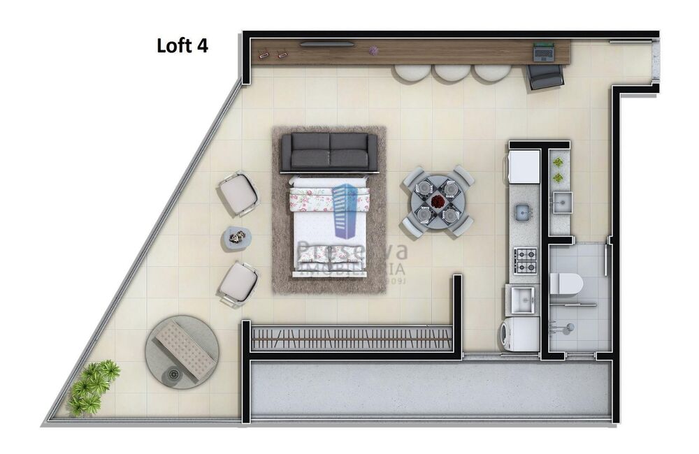 Apartamento, 1 quarto, 45 m² - Foto 2
