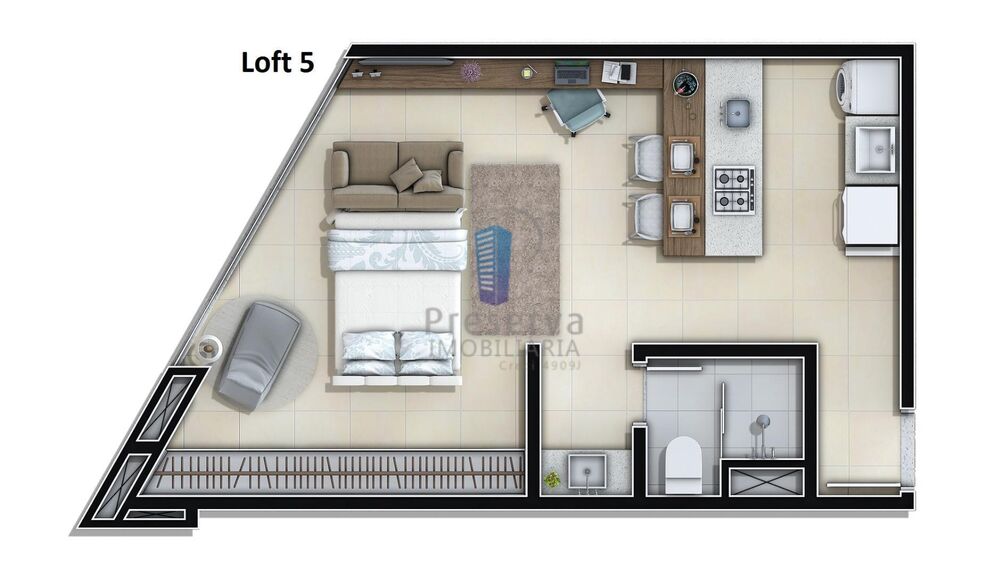 Apartamento, 1 quarto, 45 m² - Foto 4