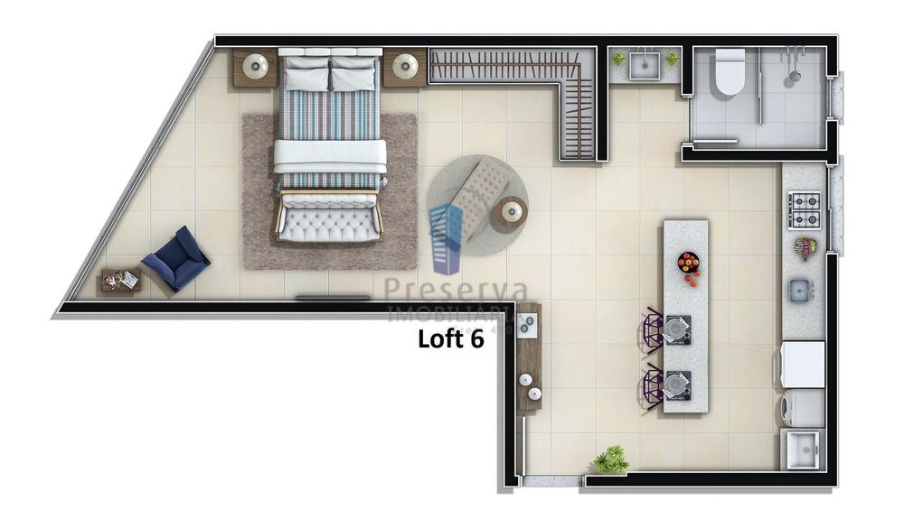 Apartamento, 1 quarto, 45 m² - Foto 5