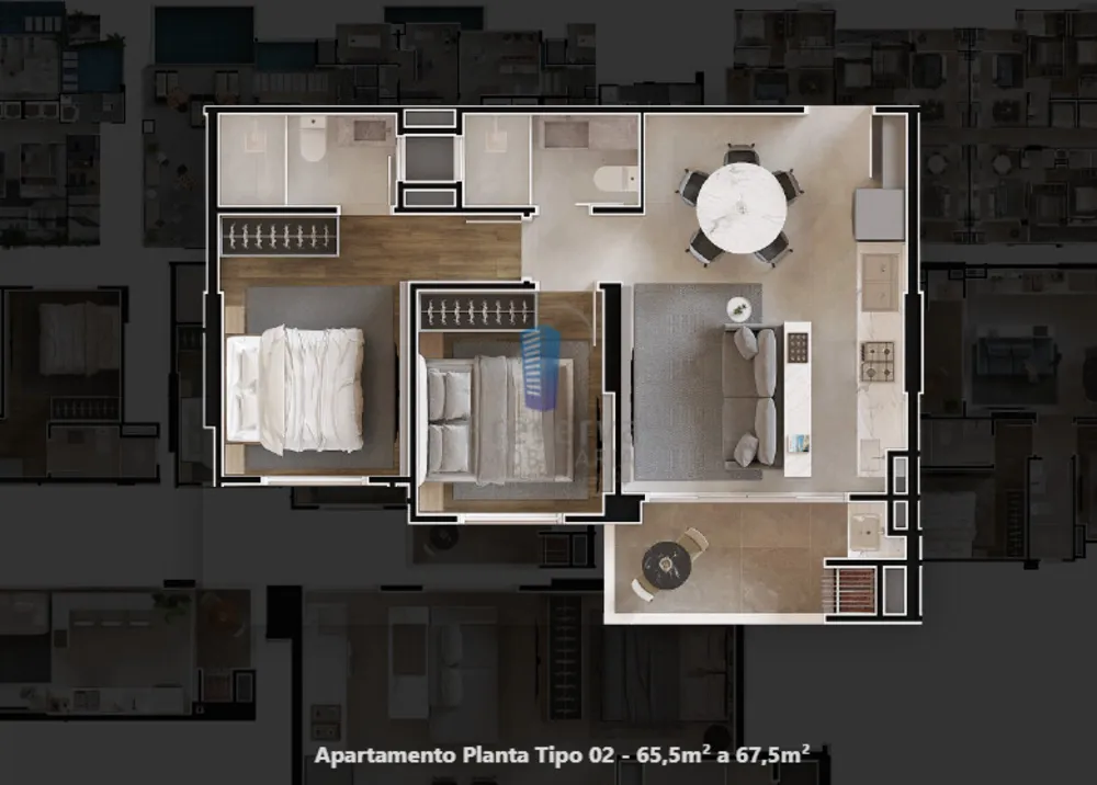Apartamento, 2 quartos, 66 m² - Foto 14