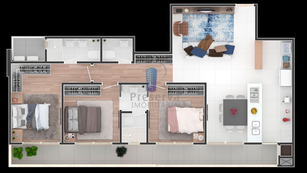 Apartamento, 3 quartos, 115 m² - Foto 4