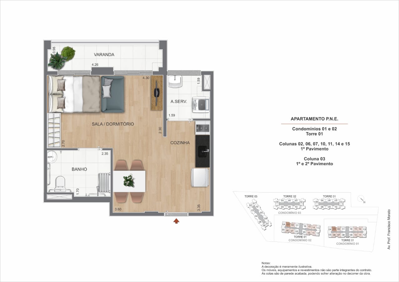 Apartamento à venda com 2 quartos, 40m² - Foto 11