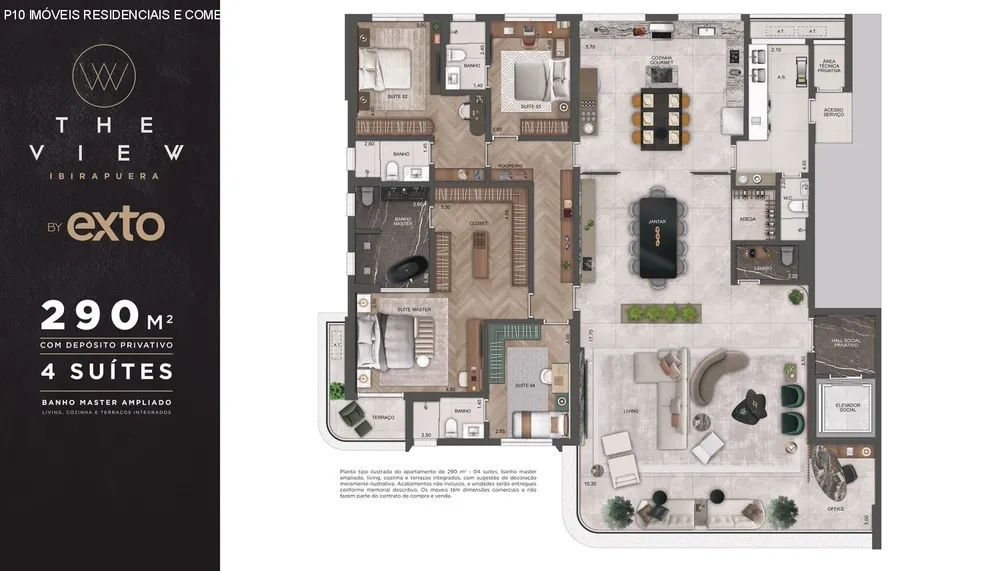 Apartamento, 4 quartos, 290 m² - Foto 12