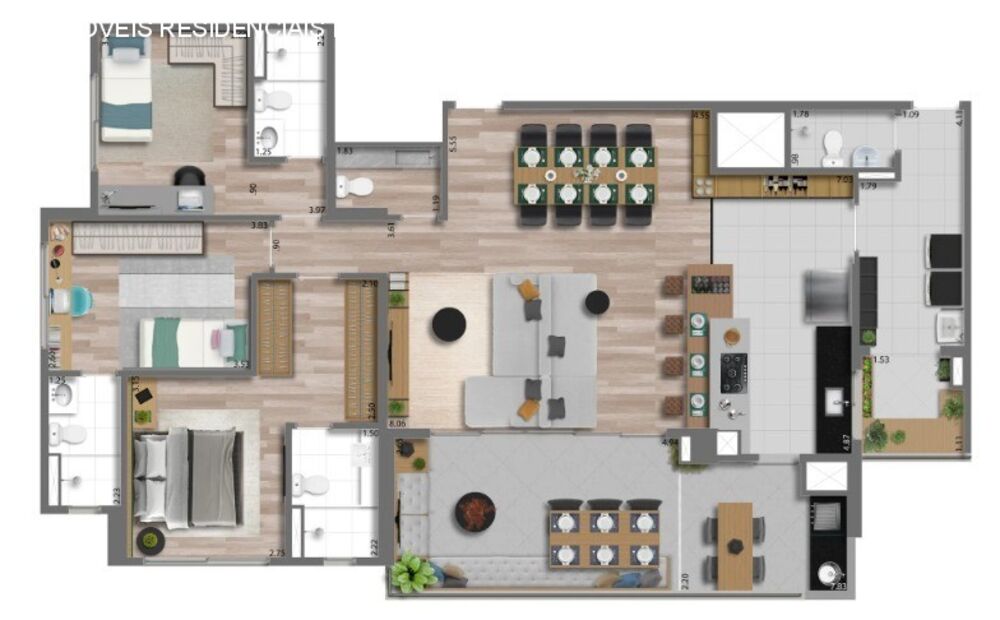 Apartamento, 3 quartos, 133 m² - Foto 8