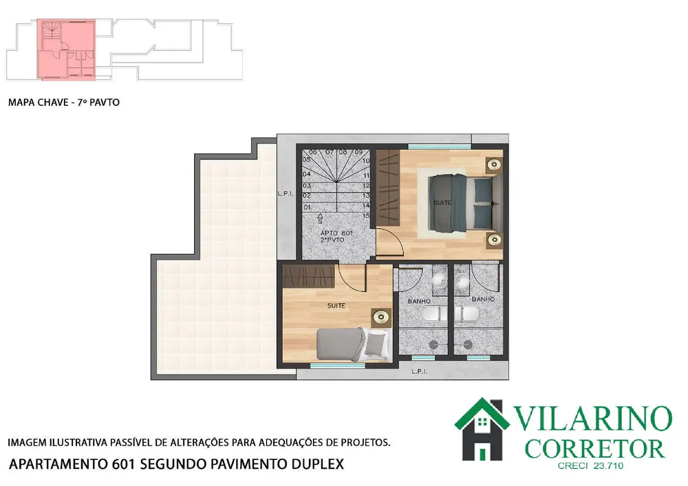 Apartamento, 2 quartos, 53 m² - Foto 2