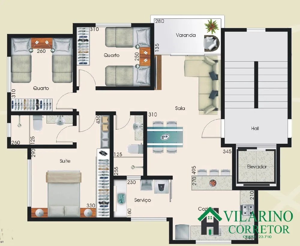 Apartamento, 3 quartos, 130 m² - Foto 2