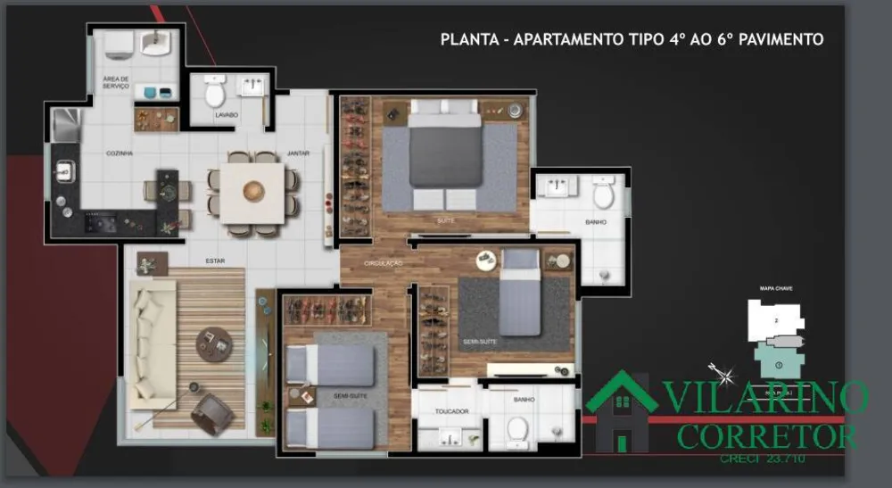 Apartamento, 3 quartos, 84 m² - Foto 5