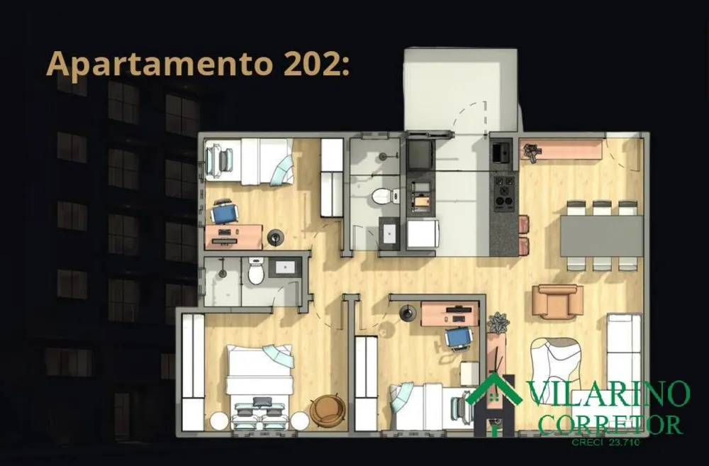 Apartamento, 3 quartos, 73 m² - Foto 3