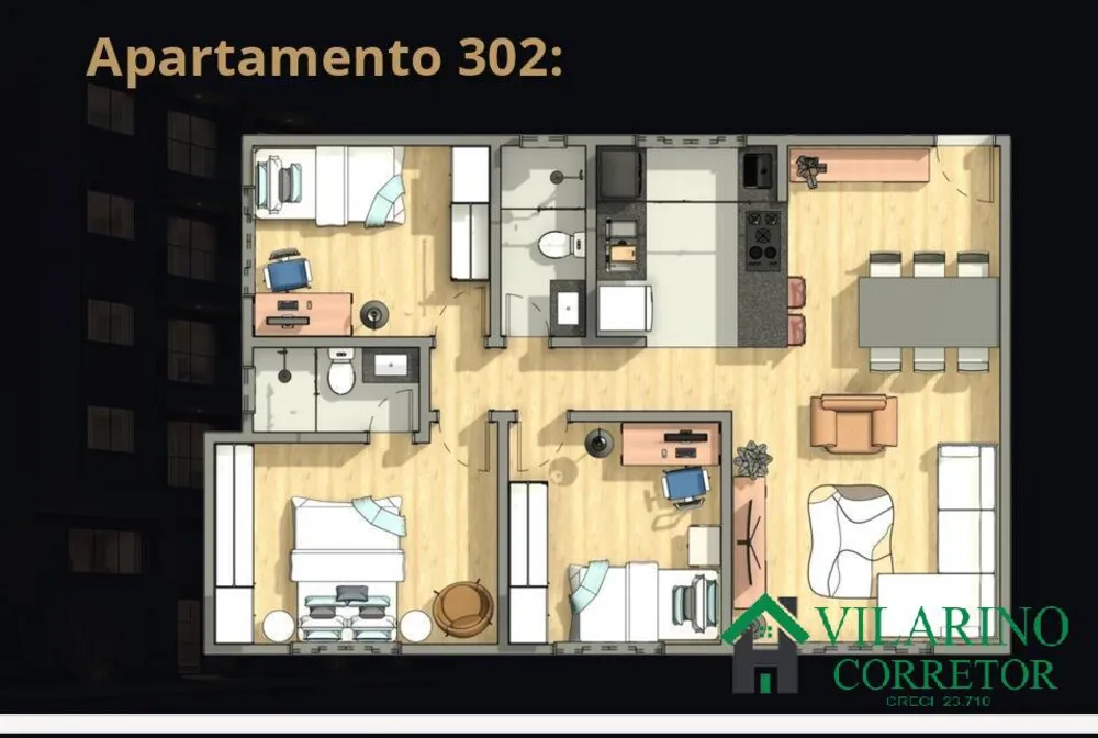 Apartamento, 3 quartos, 73 m² - Foto 4