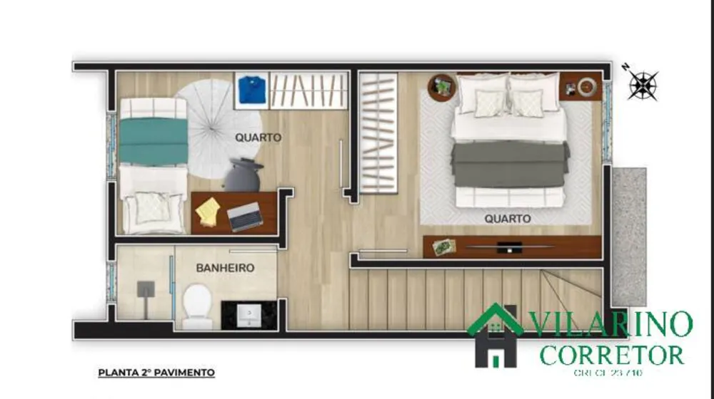 Casa, 2 quartos, 60 m² - Foto 3