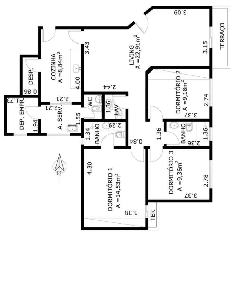 Apartamento, 3 quartos, 105 m² - Foto 10
