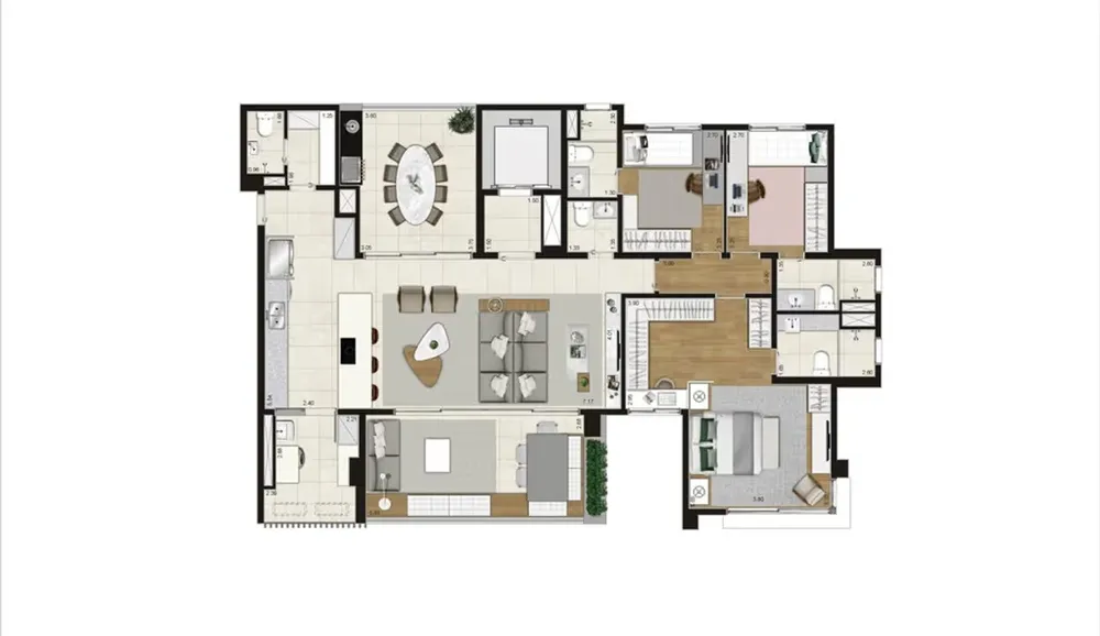 Apartamento, 3 quartos, 165 m² - Foto 6