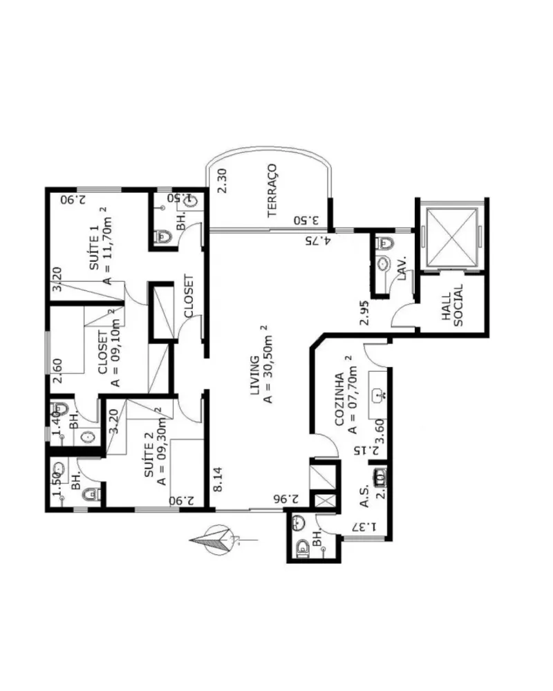 Apartamento, 3 quartos, 106 m² - Foto 6