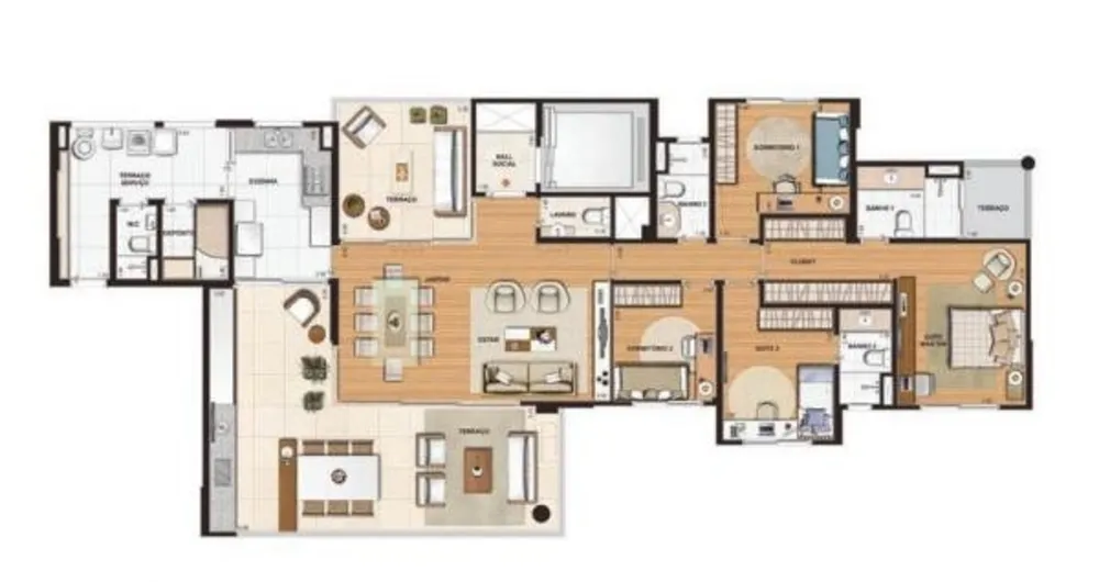 Apartamento, 3 quartos, 198 m² - Foto 5