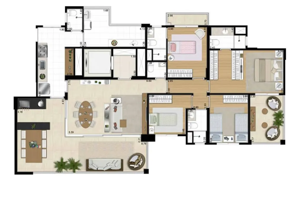 Apartamento, 4 quartos, 156 m² - Foto 13