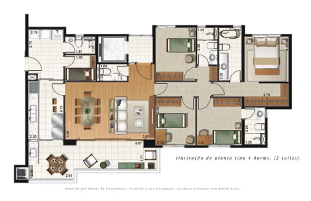 Apartamento, 3 quartos, 143 m² - Foto 12