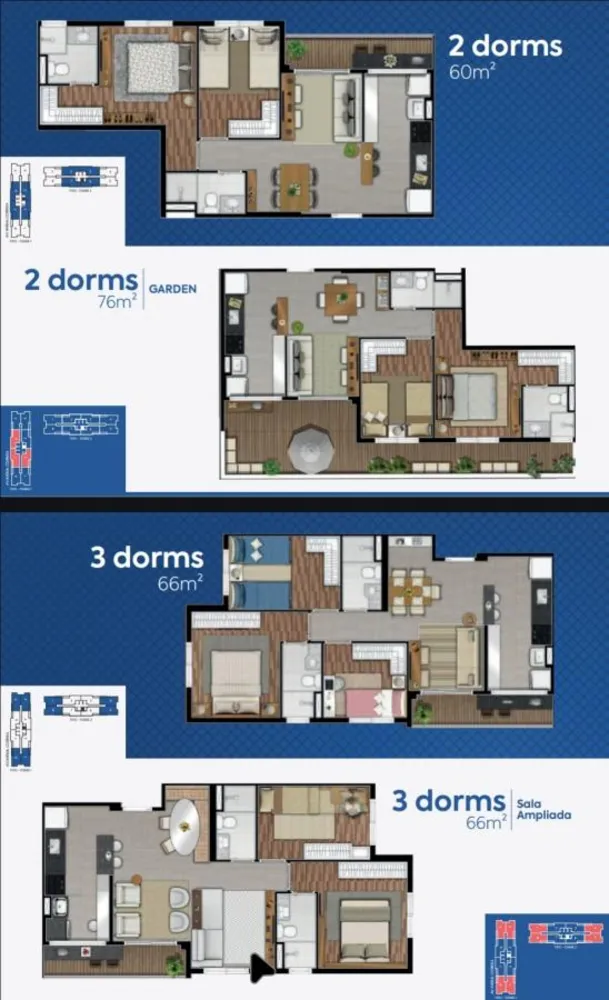 Apartamento, 2 quartos, 60 m² - Foto 3