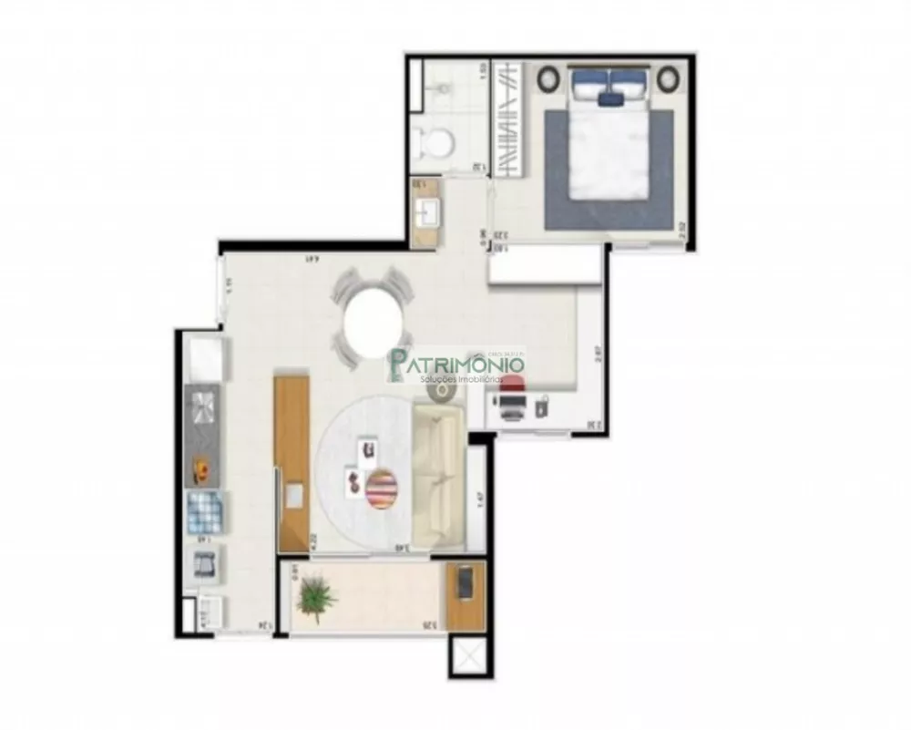 Apartamento à venda com 1 quarto, 39m² - Foto 10