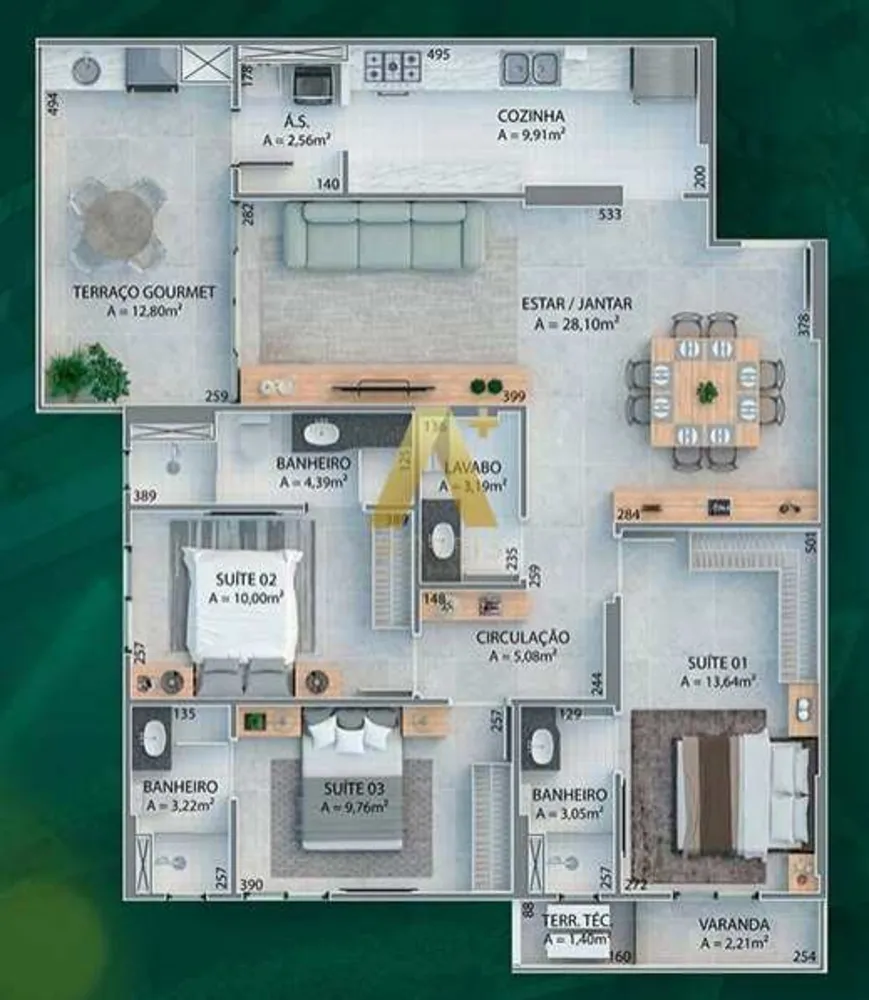 Apartamento, 3 quartos - Foto 7