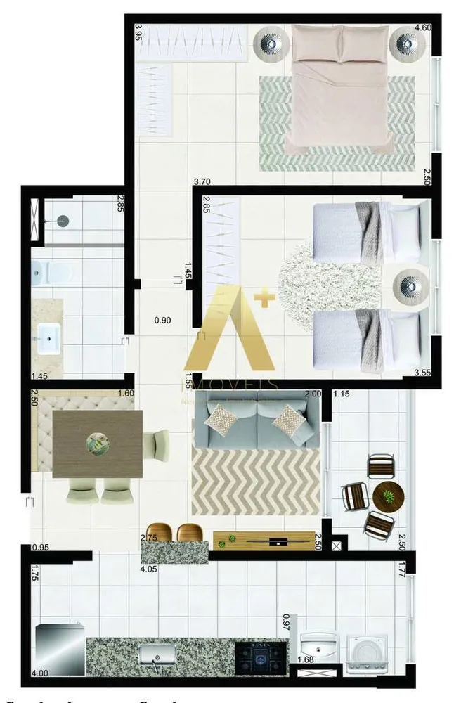 Apartamento, 2 quartos, 60 m² - Foto 4